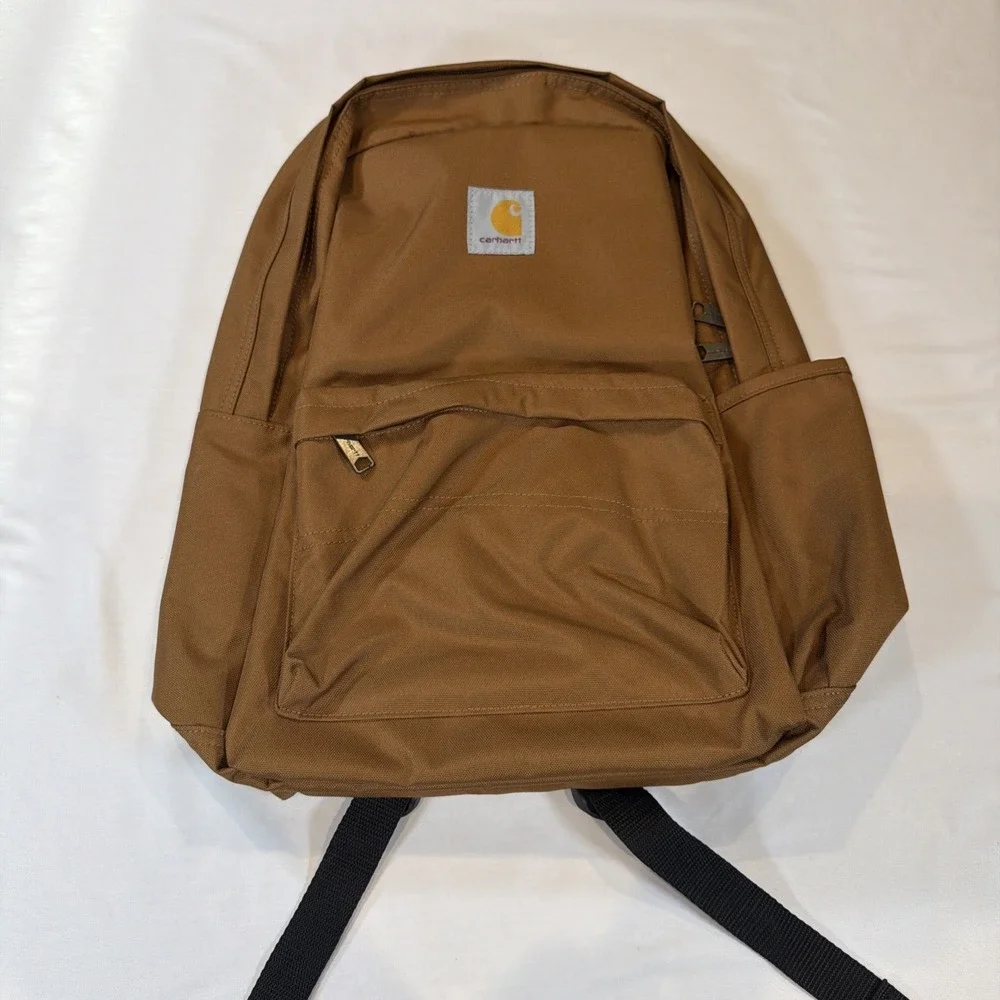 Carhartt Classic Backpack Brown Duck Canvas Durable Work Hike School‎ Laptop Bag